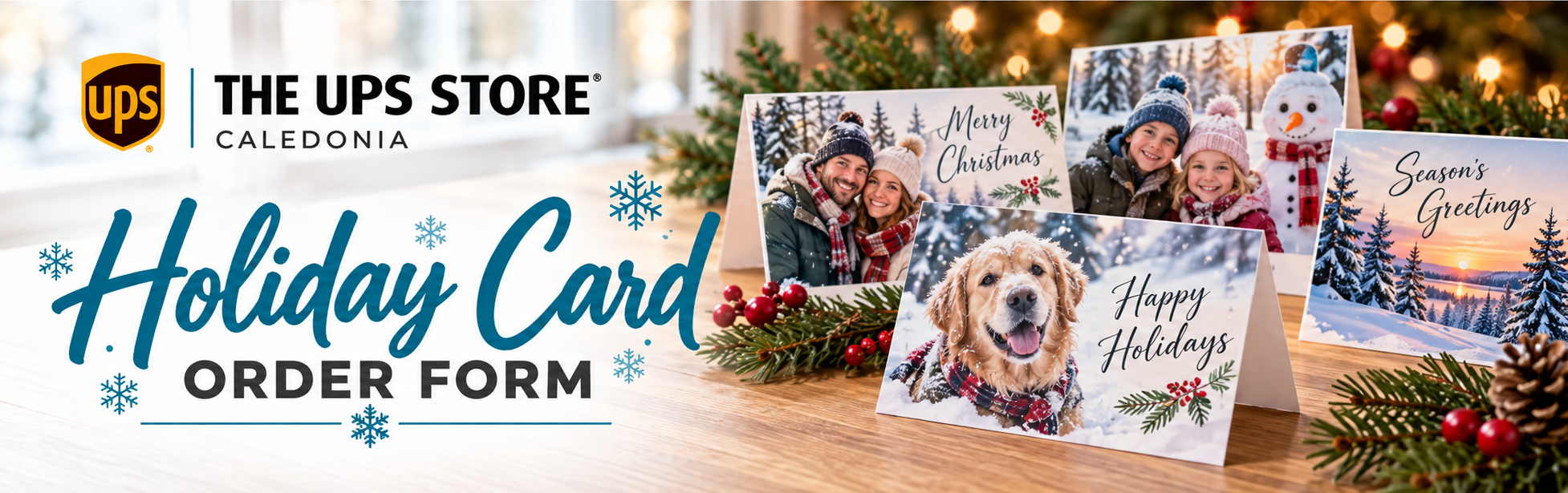 The UPS Store Caledonia Holiday Card Order Form